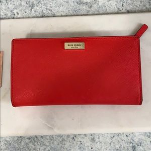 Kate Spade Bifold Cameron Wallet in Red Carpet